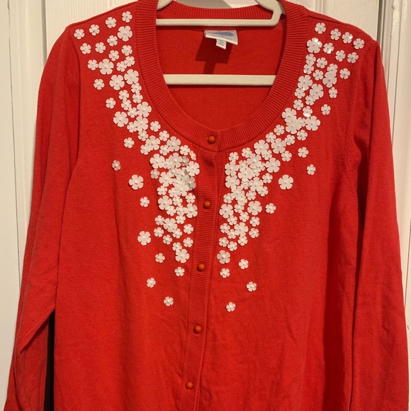 Sweaters - Pimento Red Cardigan!